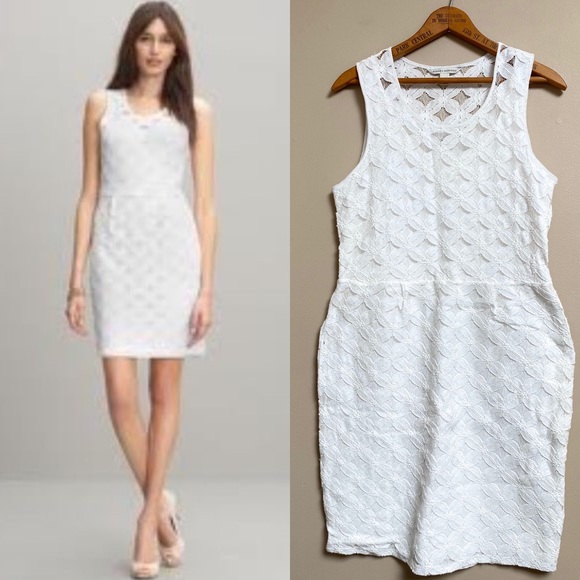 Banana Republic Dresses & Skirts - Banana Republic white lace sheath dress